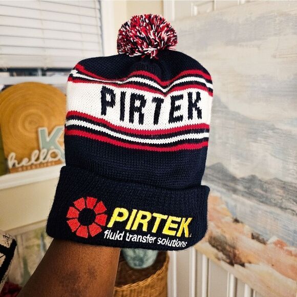 New VTG Pirtek Unisex Pom Embroidered Camp America Beaine Hat. - Picture 13 of 15